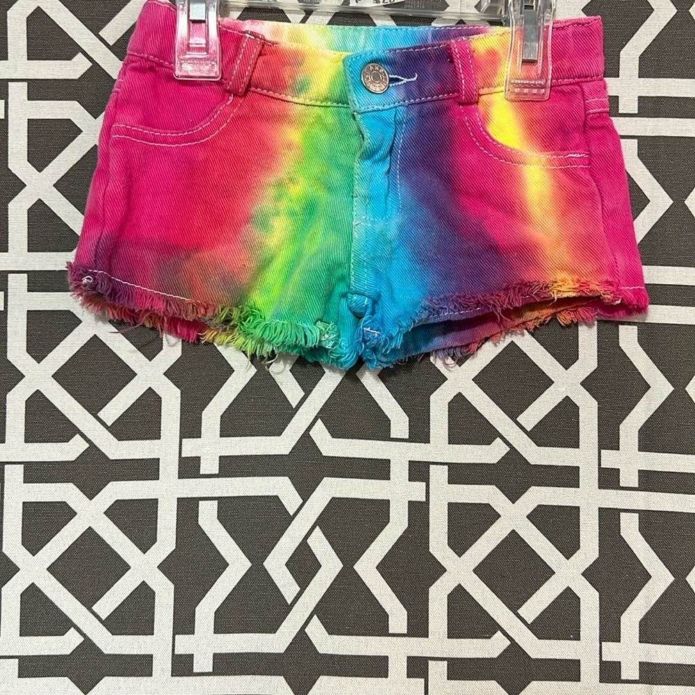 Tie Dye Jean Short Cut Offs- Size 12m
